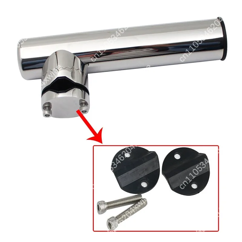 7/8 1 Inch Marine Stainless Steel Offset Rod Holder Boat Flush Mount Fishing Pole Rack Yacht
