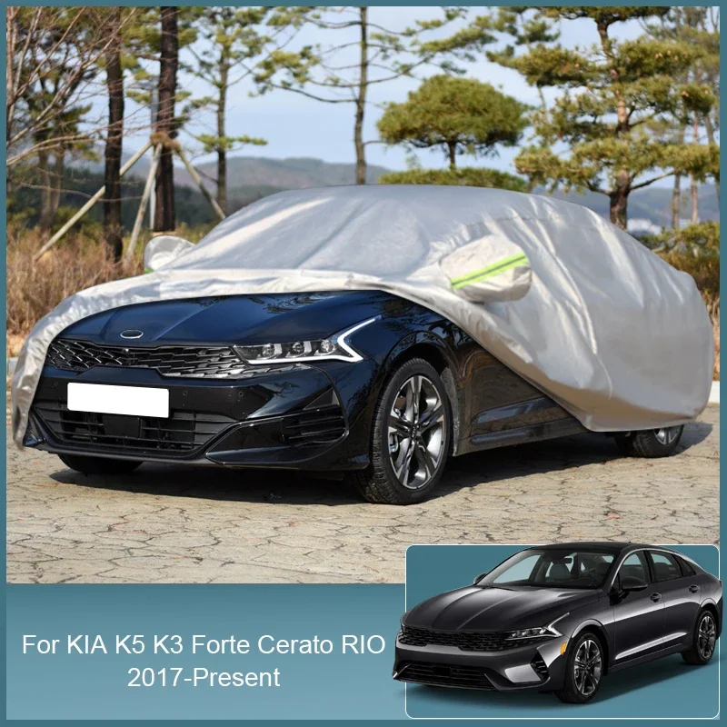 

Car Cover For KIA K3 Cerato Forte BD Sedan K5 DL3 RIO X-LINE KX Cross Hatchback Sedan YB Stinger CKOutdoor Protection Full Cover