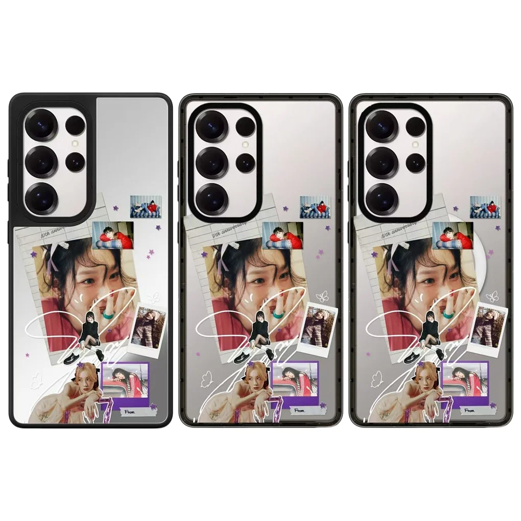 

Girl Stickers Mirror / Acrylic Magnetic Case: Compatible With Samsung Galaxy S23 U S24U S25 Ultra S25+ Plus Shell