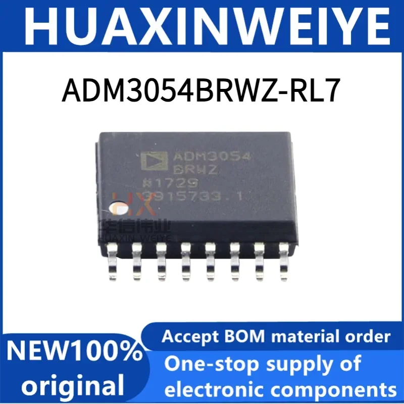 Original genuine ADM3054BRWZ-RL7 SOIC-16 signal isolation high-speed CAN transceiver chip