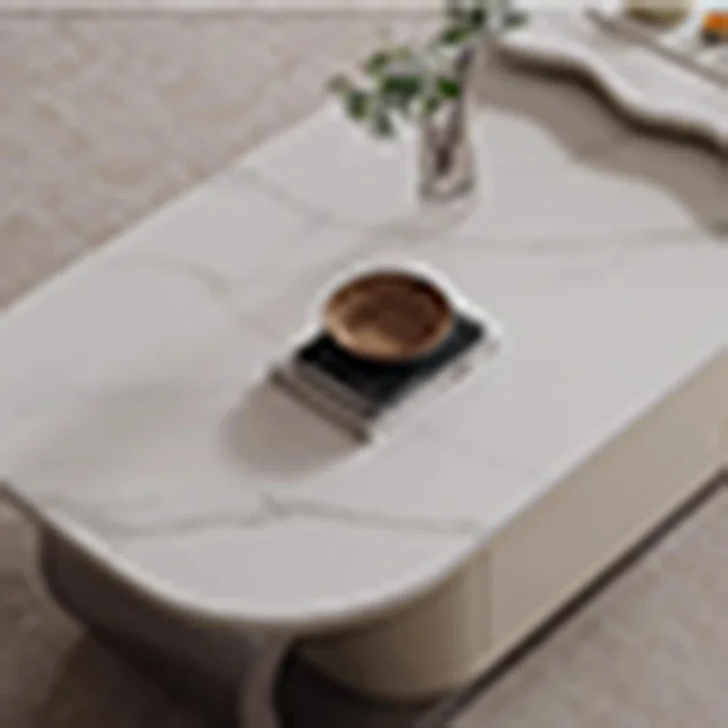 عجلات التخزين الطبيعي طاولة القهوة درج البيضاوي فريد طاولة القهوة صالون تصميم الحد الأدنى Mobili Per Il Soggiorno الأثاث #6