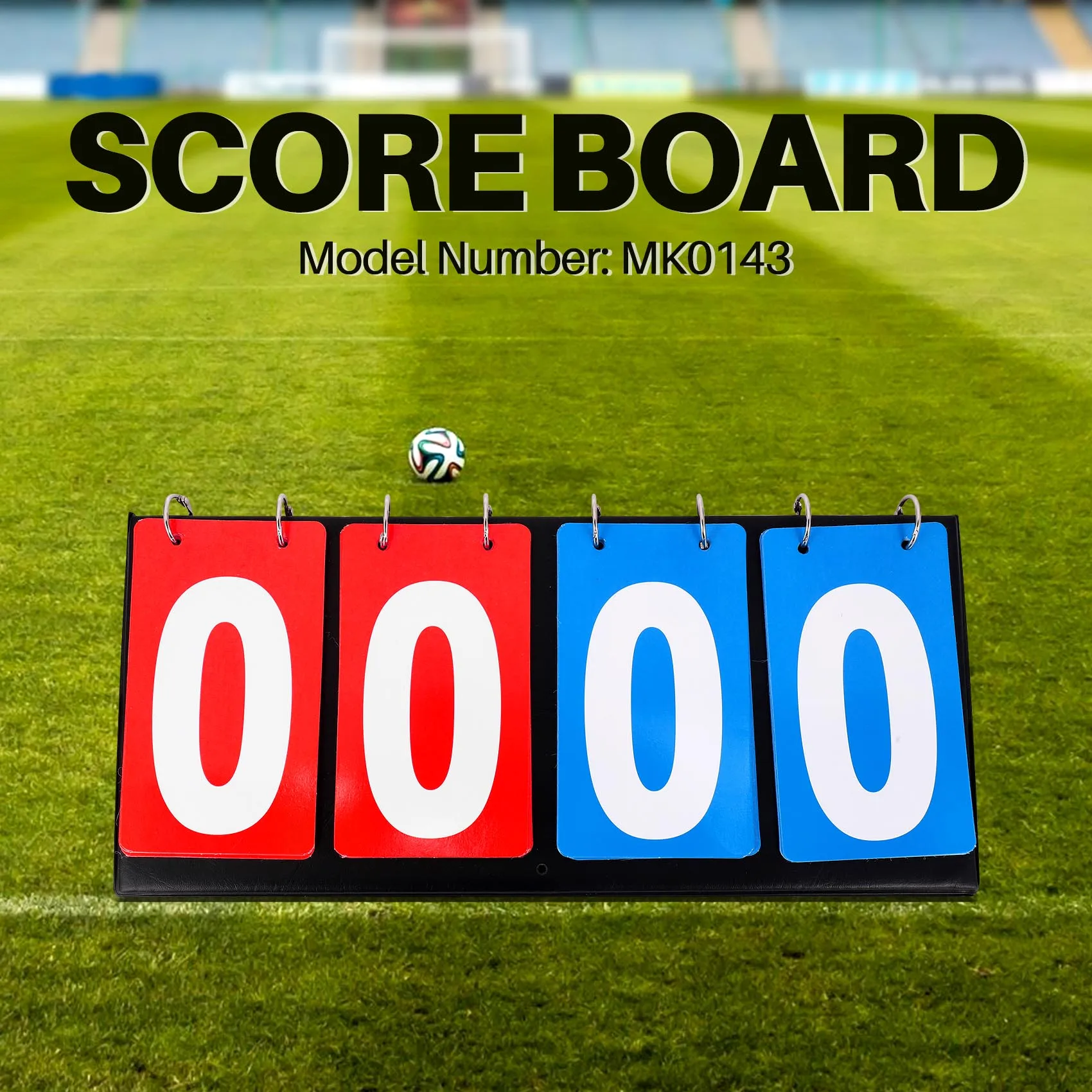 4 Digit Score Board Basketball Soccer Scoreboard for Basketball Football Badminton Volleyball Table