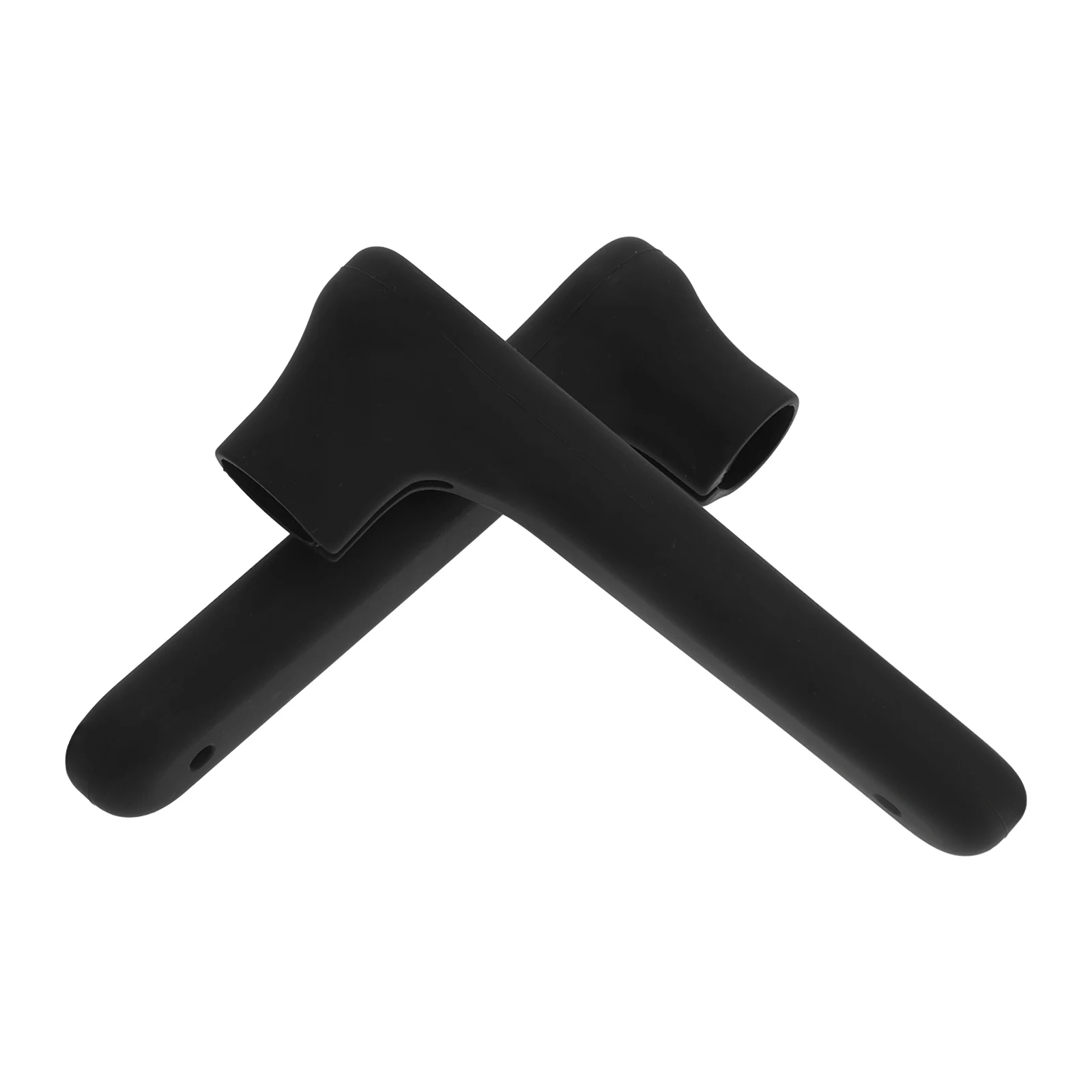 

2Pcs Silicone Door Handle Protective Cover Elegant Design Home Decor Black Door Handle Covers Doorknob Cover Doorknob Covers