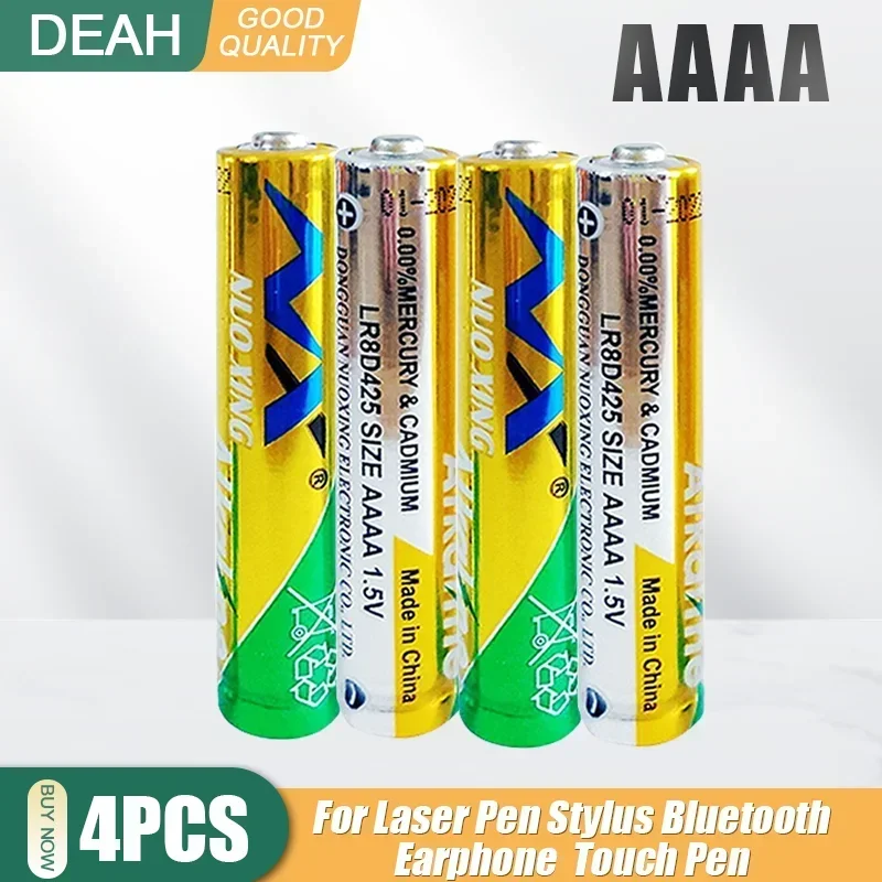 4PCS AAAA E96 LR61 LR8D425 1.5V Alkaline Battery For Stylus Laser Pen Touch Pen Bluetooth Earphone Clock LR8D425 MN2500 MX2500