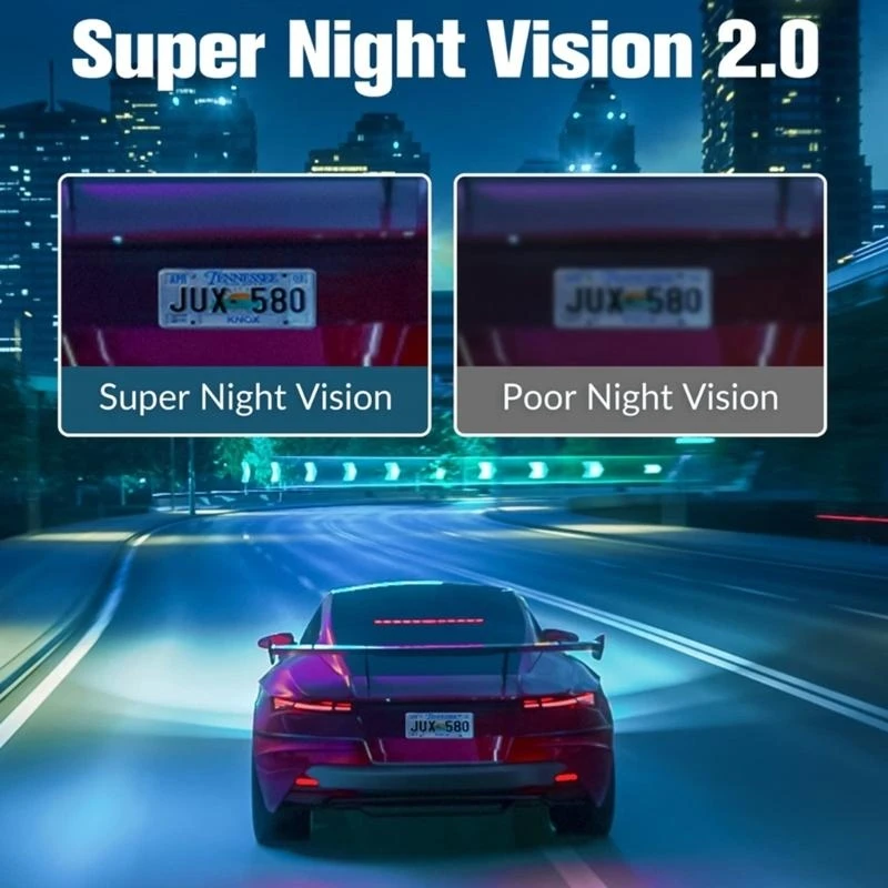 

37JE 1080P DashCam Car DVR Front & Rear & Inside 3-Lens Camera