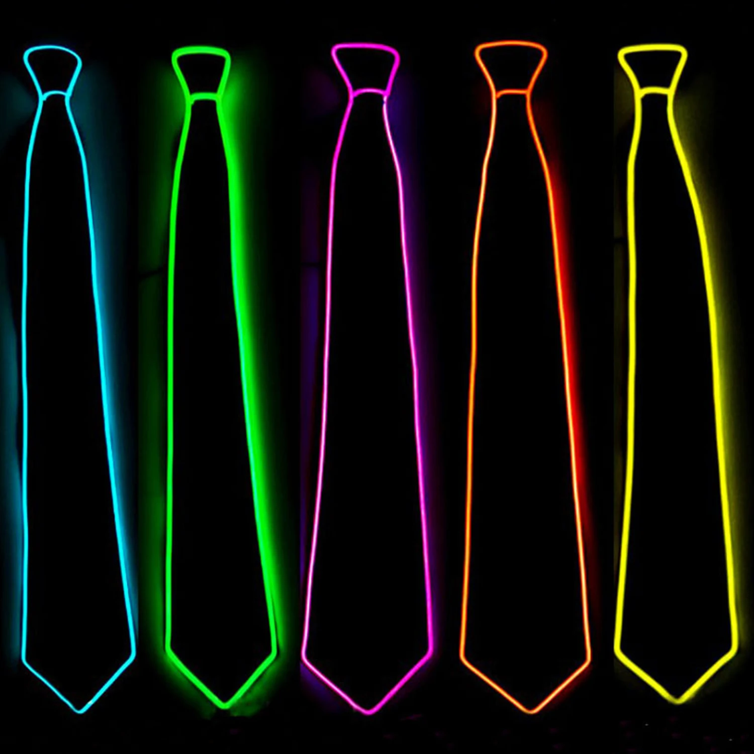 

Jazz Dancer Favors Wire Glowing Streak Gentleman Cap Attractive Crazy Led Strip Neon Top Hat Tie Event Wedding Party Supplies