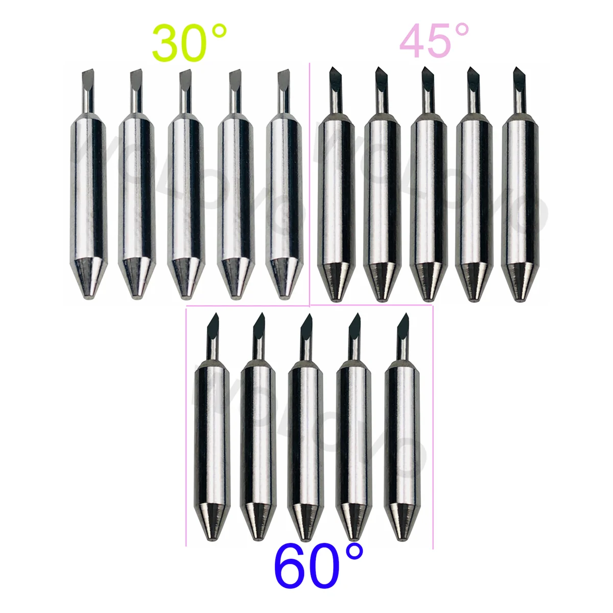 15Pcs 30/45/60 Degr…
