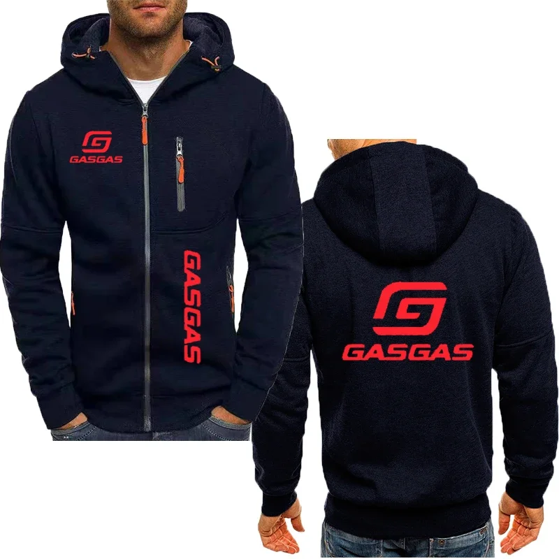 New zip up hoodies Men and women GasGas racing motorcycle print Spring and Autumn Sweatshirts for men Oversized hoodie