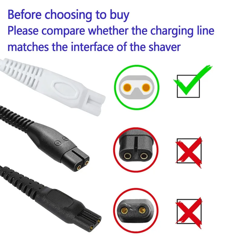 USB Cord Fast Charging Cable for Finishing Touch Flawless Body Electric Shaver for Flawless Legs 5V Power Cord Charger