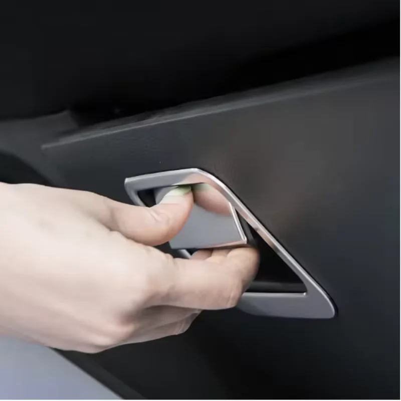 Stainless Car Copilot Storage Glove Box Handle Handrail Frame Cover Trim Stickers For Toyota Corolla E210 2019-2023