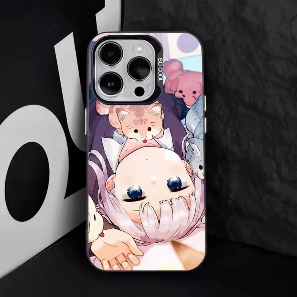 Aharen-san wa H-Hakarenai حافظة هاتف آيفون 17,16,15,14,13,12,11,Pro,XS,Max,Plus,Mini,SE4,E غطاء أسود غير لامع مقاوم للصدمات #2