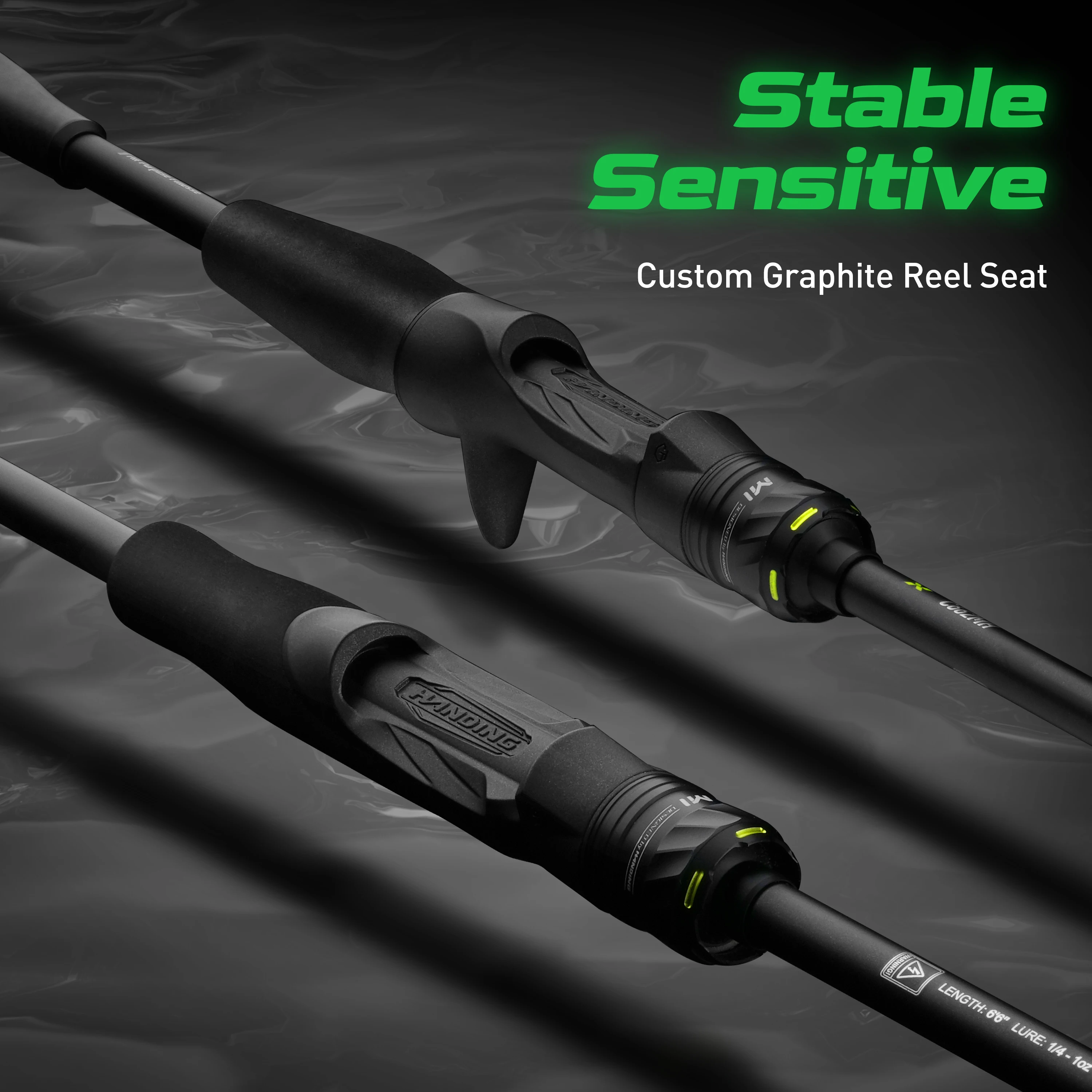 Imagem -05 - Handing m1 Bass Fishing Rods Fuji o Mais a Guia Anéis 24ton Carbono Blanks Spinning Vara de Pesca Todo o Dia Conforto Casting Rods