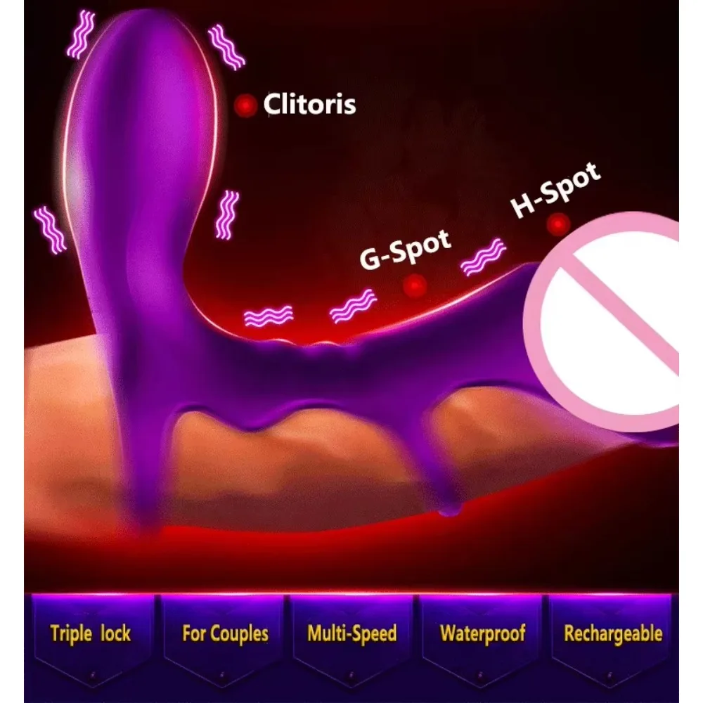 Best Selling 7-Speed Remote Control Dildo Vibrating Cock Ring for Men Penis Rings