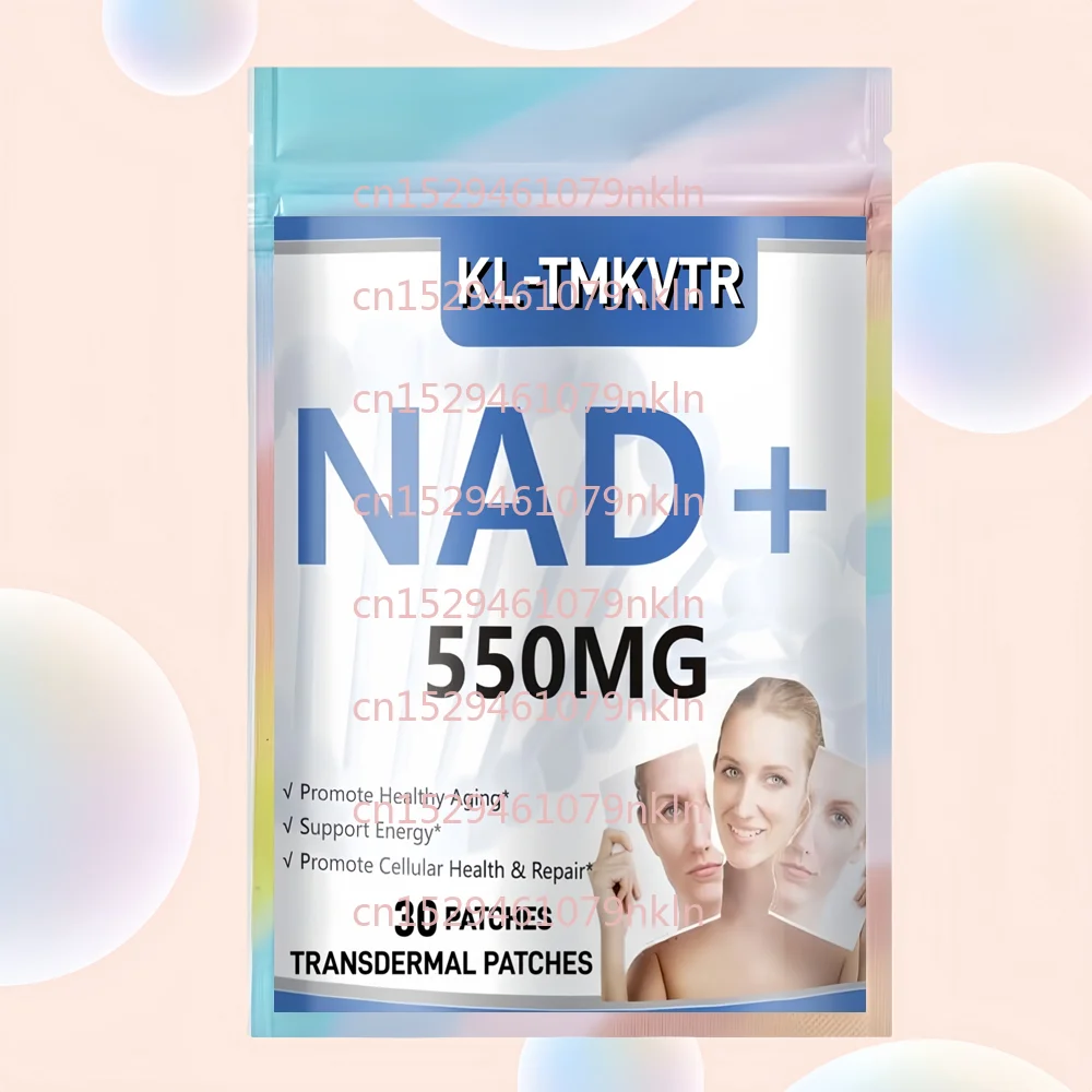 

30 липосомальных трансдермальных пластырей с NAD+ и ресвератролом для поддержки клеточного восстановления, энергии и здорового старения