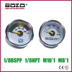 1inch/25mm 200bar 350bar Manometer Gauge 1inch 1/8NPT 1/8BSPP M10*1 High Pressure Hand Pump Diving Mountaineering