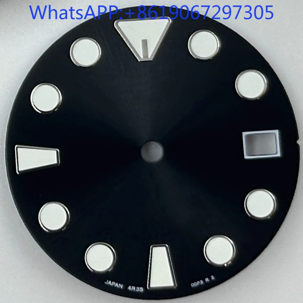 

Classic Sports Sunburst Watch Dial Suitable for NH35/4R Automatic Movement Green lume Case Universal Repair Mod Parts