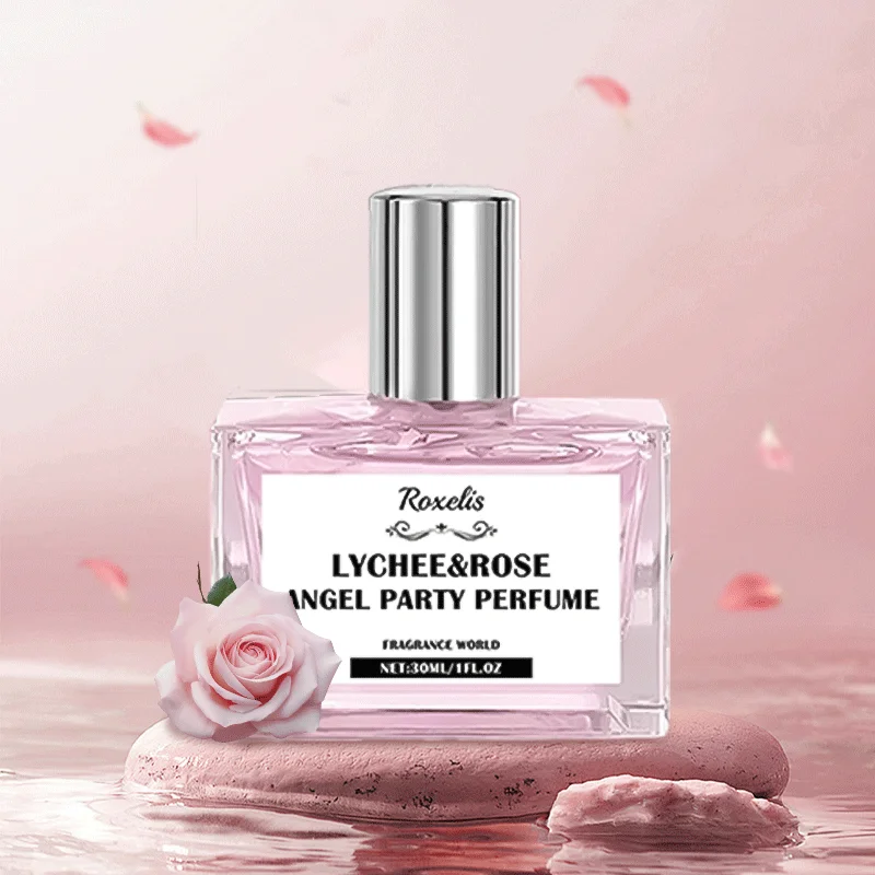 30ml Women's Perfume Natural Fresh Lychee Rose Long Lasting Fragrance Bedroom Fragrance Gift Gift Body Scent Covering Spray