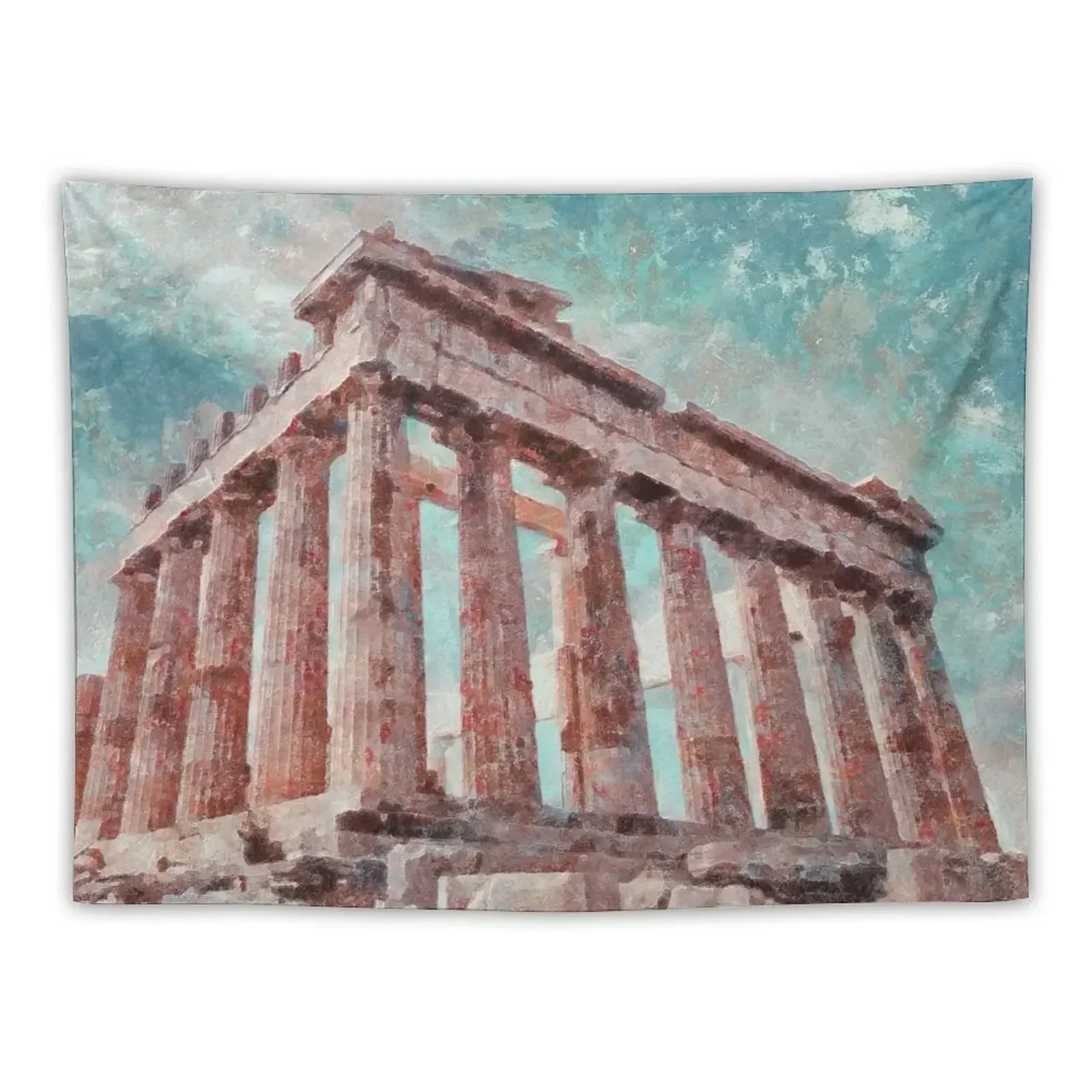 Greek Parthenon Tapestry Wallpapers Home Decor Decoration Wall Bathroom Decor Things To The Room Tapestry