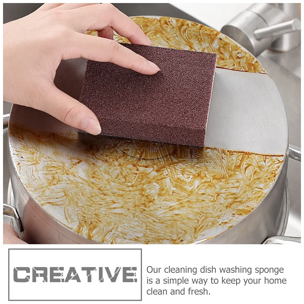 1Pcs Emery Cleaning Brush Magic Sponge Eraser Descaling Silicon Carbide Descaling Cleaning Brush Stove Top Pot Kitchen Tools