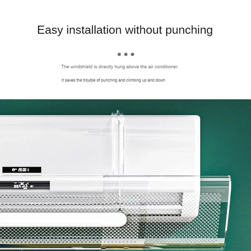 Adjustable Wall Mount Air Conditioner Guide Board Prevents Direct Blow Redirects Cool Air Fit for Enhancing Room Dropship