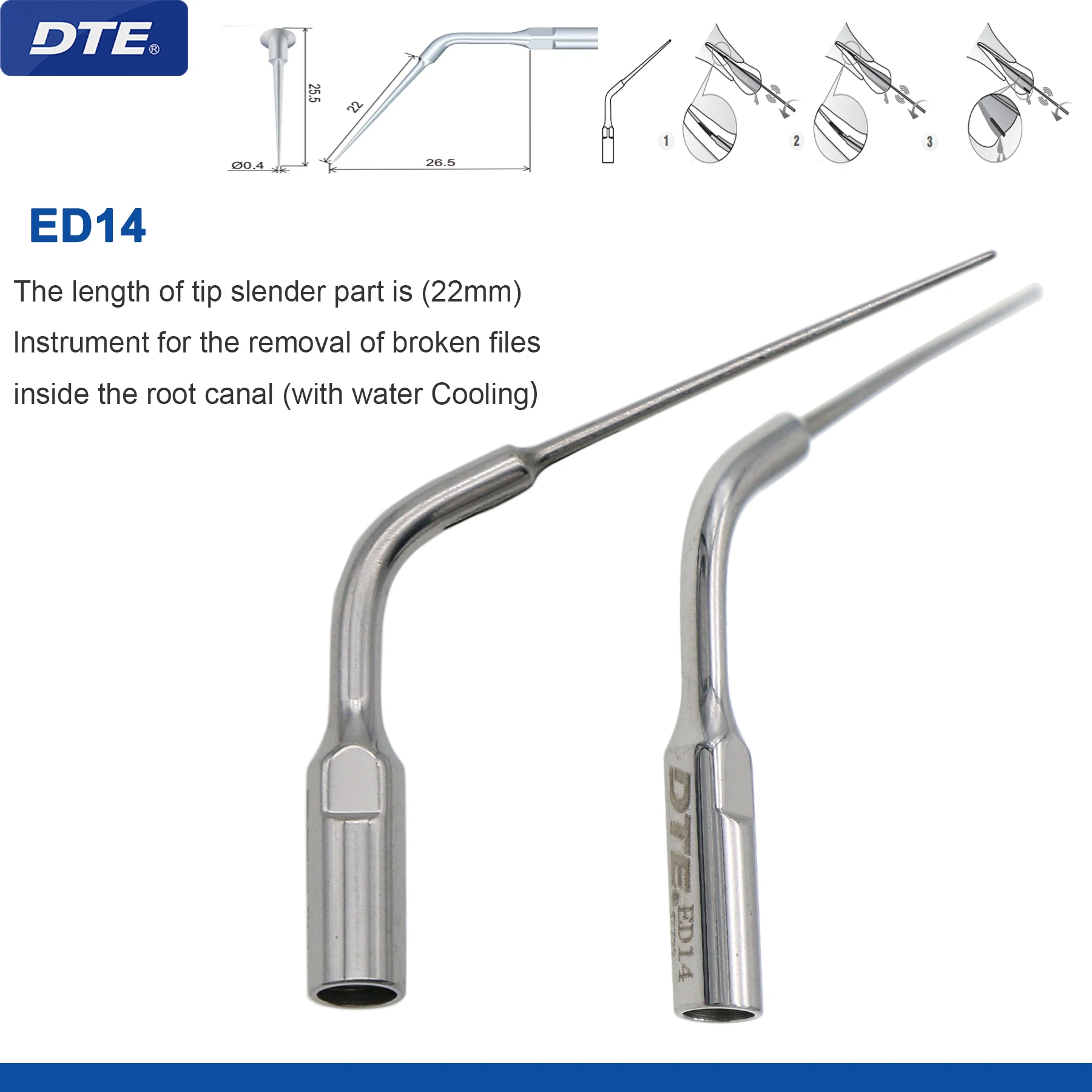 Dental Ultrasonic Scaler Tips Endodontic Endo Tip Medical Tools Accessories Fit DTE  NSK  SATELEC Scaler Handpiece