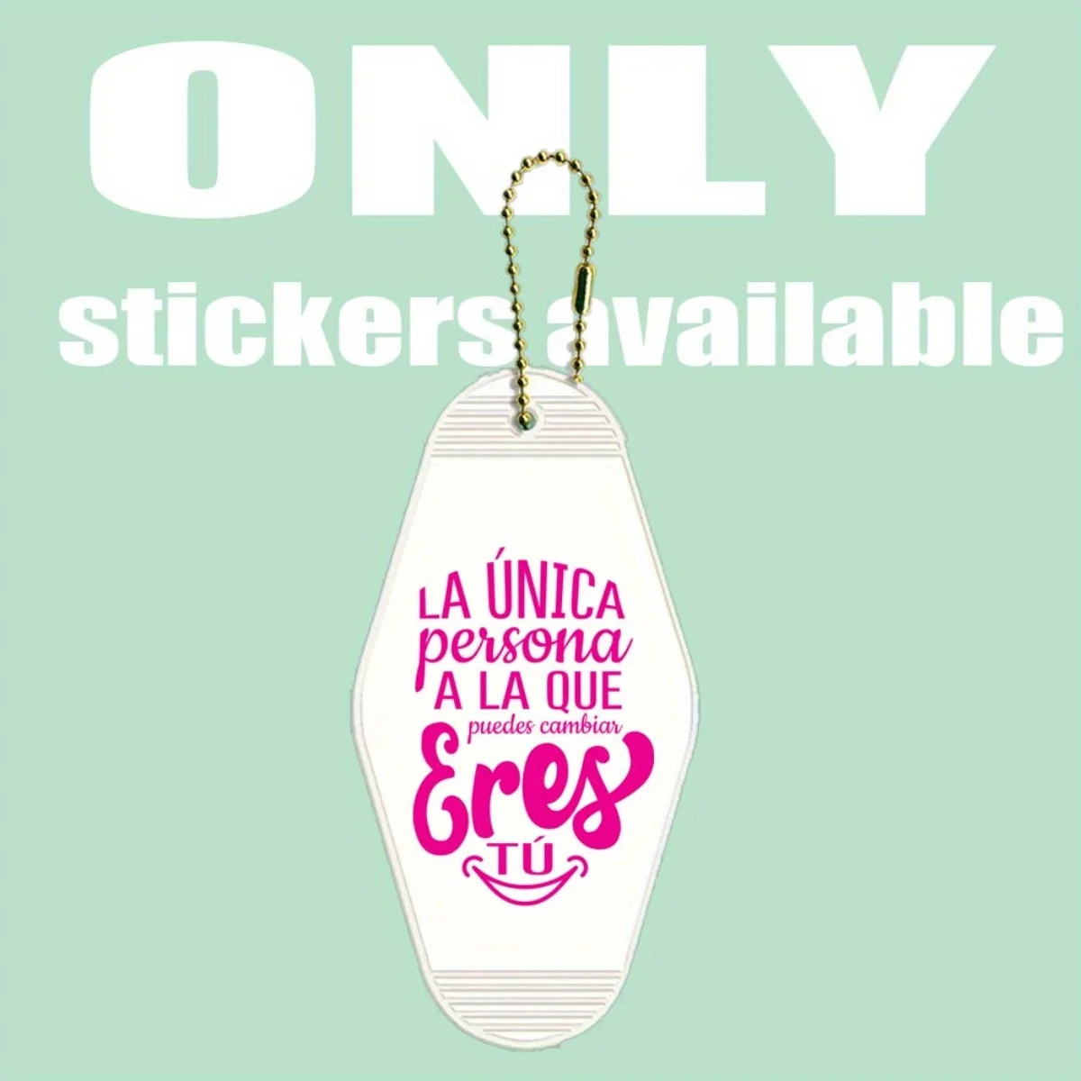 60 Pieces Spanish inspirational quotes UV DTF Transfer Durable High Viscosity Adhesive DIY Crafts Office Supplies And Keychain view 4