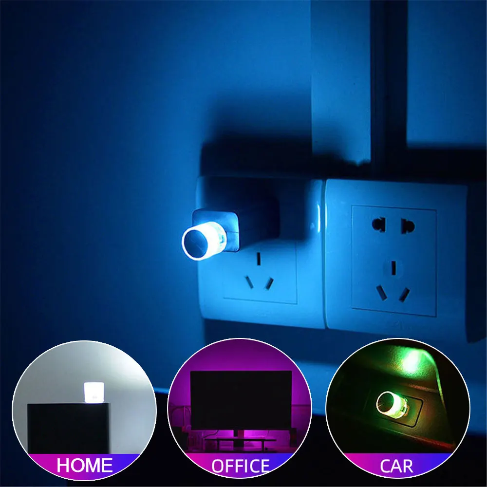 

Car Mini USB LED Atmosphere Lights Decorative Lamp for Party Ambient Modeling Automotive PortablePlug Play Auto Interior Led