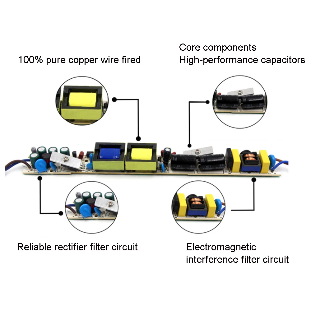 6 واط 12 واط 15 واط 20 واط 30 واط 50 واط 60 واط رقيقة جدا LED سائق 12 فولت 24 فولت تيار مستمر إمدادات الطاقة المنزل LED محول محول لشريط LED ضوء مصباح #3