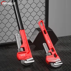 Adjustable wrench universal multi-function pipe wrench with right Angle f plate large opening thickening pipe wrench