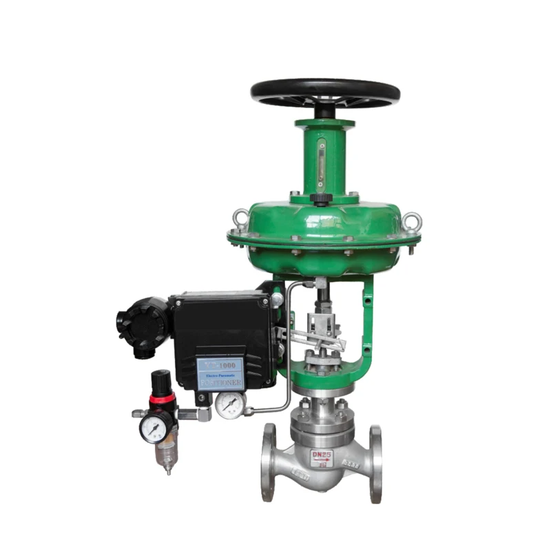 4-20mA Positioner Pneumatic Single Seat Control Valve Pneumatic Diaphragm Control Globe Valve Diaphragm Regulating Valve