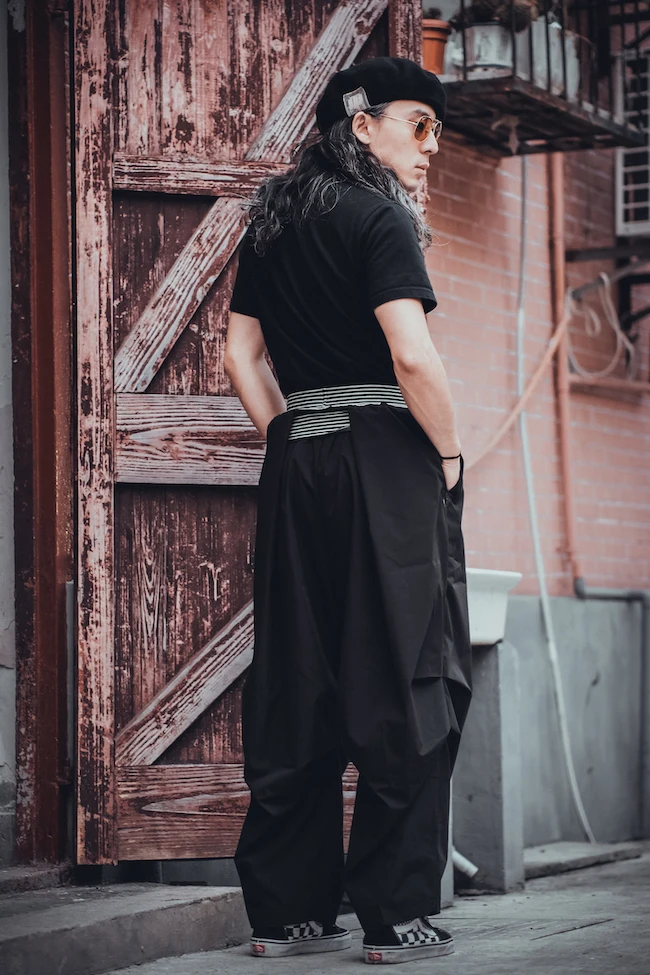 

High Densi Breathable Cool ape Long Pants Loose Fit Anti Wrinkle Water Resistant Fabric Faionable Urban Sle Casual Tr...