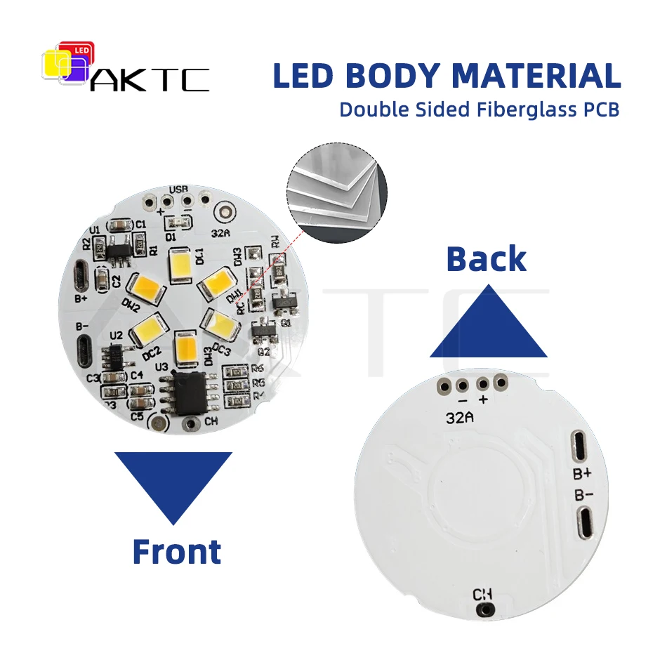 DC5V Rechargeable Dimmable LED Night Lamp Lights Source Board Dimming Compatible With Touch on/off Control/3.7V Battery/Charging