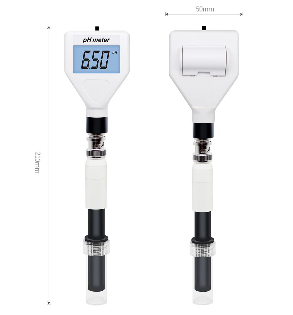 Misuratore di PH della pelle Tester di acidometro sonda sostituibile retroilluminazione LCD per Tester di cosmetici per lozione crema di carne di