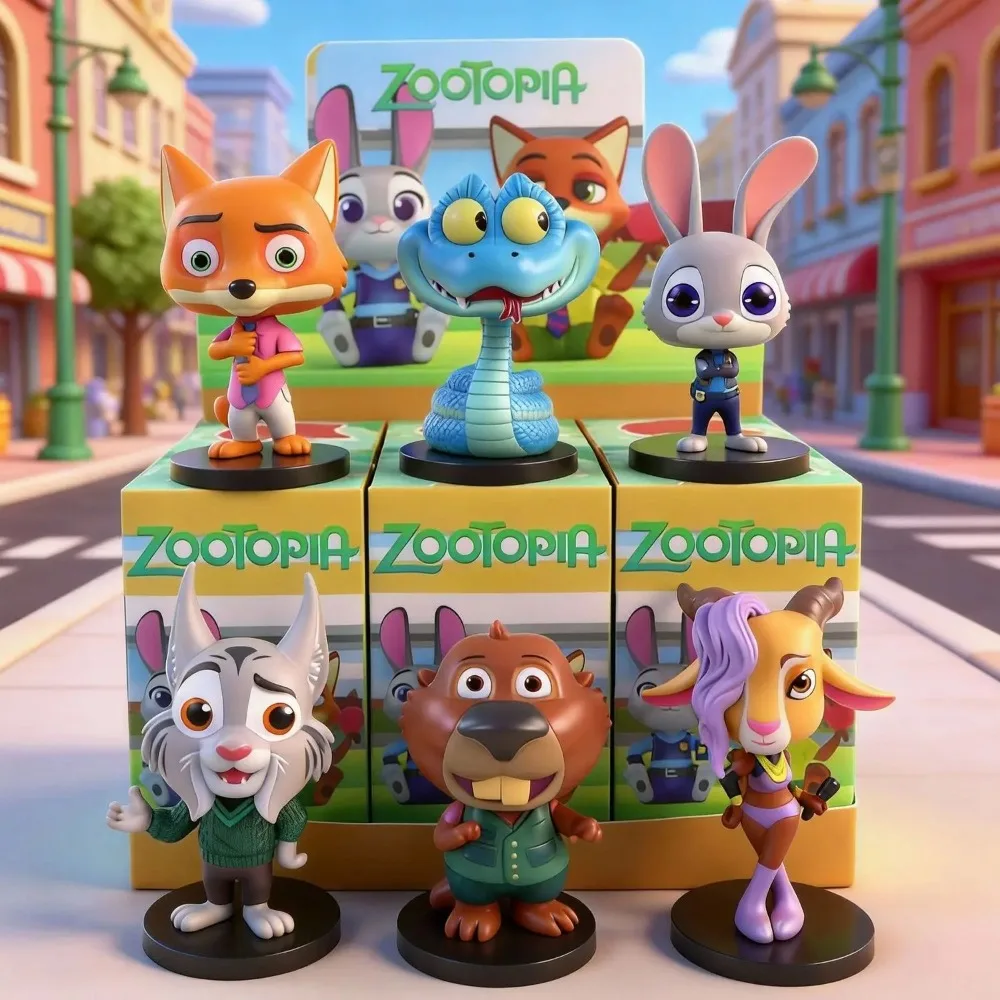 

6pcs/Set Zootopia 2 Blind Box Toy Judy Rabbit Nick Fox Action Figure Series Anime Figurine Fans Model Home Decor Kids Gifts