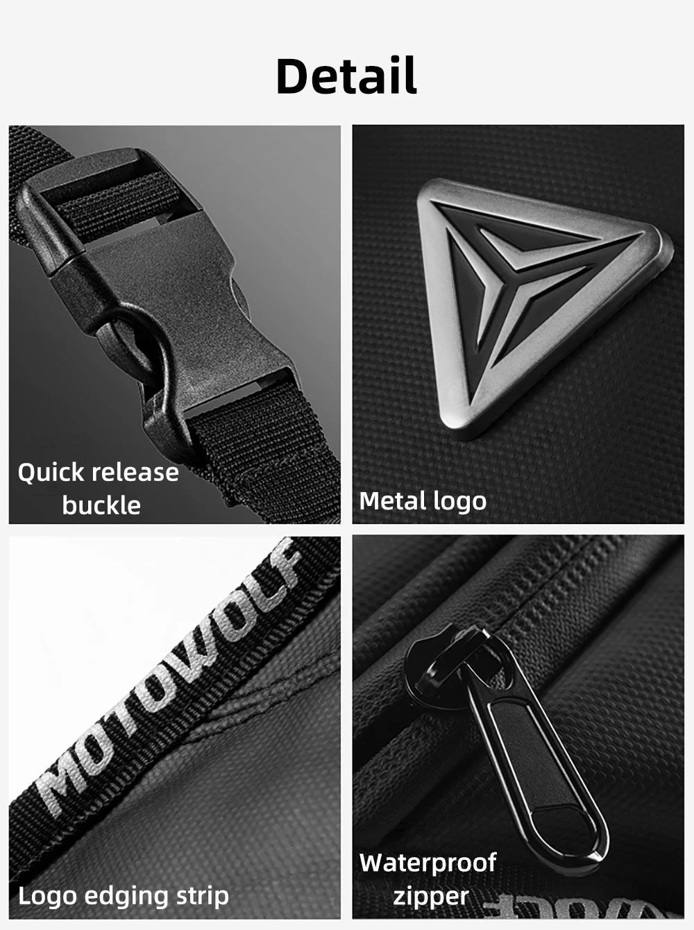 Riñonera para motocicleta, bolsa impermeable para pierna y bicicleta, ligera, informal, para montar en el muslo, deporte