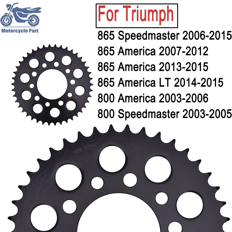 

1PC For Triumph 865 Speedmaster 2006-2015 865America 2007-2012 865 800 Speedmaster America Motorcycle Part 525 42T Rear Sprocket