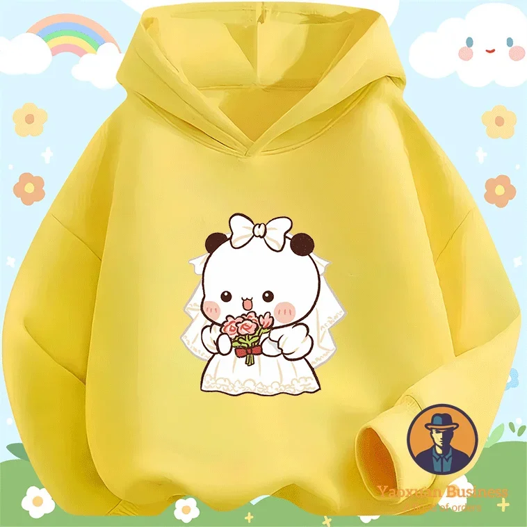 2025 nova chegada yier meninas meninos crianças moletom com capuz bonito impresso dos desenhos animados à prova de vento quente outono inverno elegante