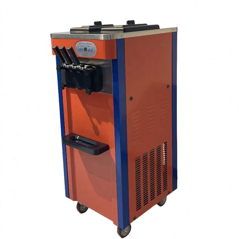 

Home Use Restaurants Food Shops Featuring Essential Gearbox Engine Core ComponentsNew Upright 3 Flavors Soft Ice Cream Machine