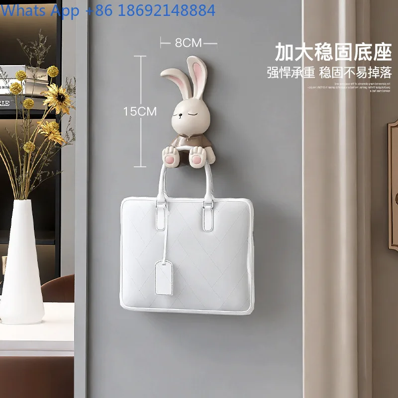 Cute Rabbit Wall Hook for Door Back Entryway Bedroom Decoration Hat Backpack Coat Hanger