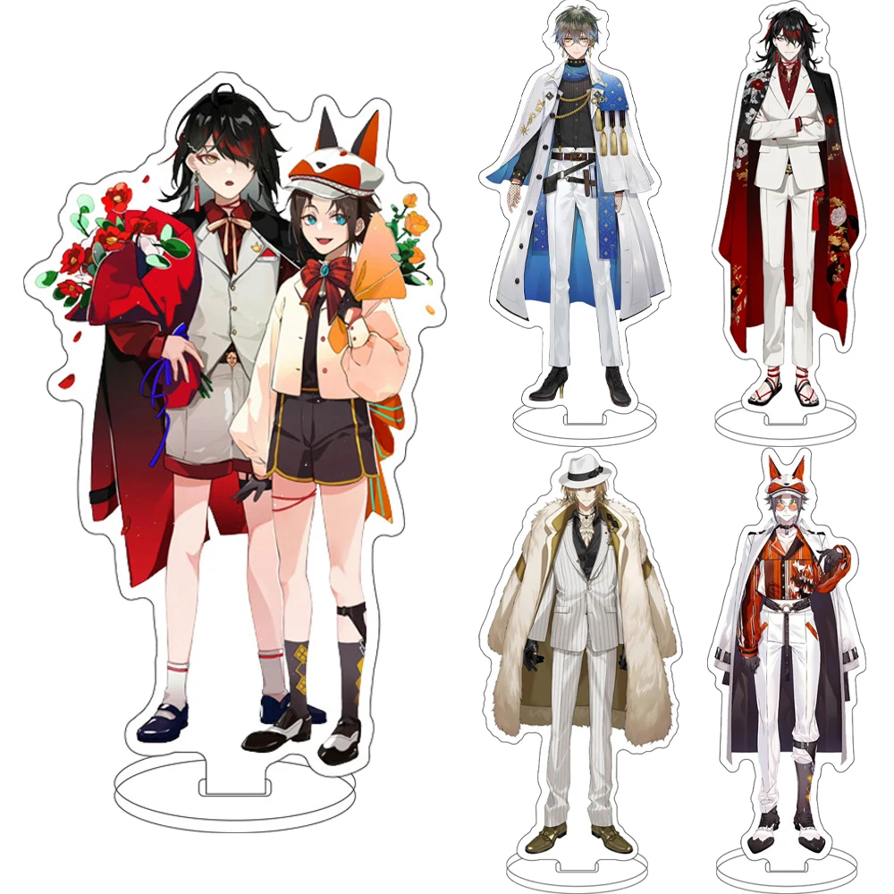 16CM Anime NIJISANJI VTuber Luxiem ‌ Abbildung ‌ Vox Akuma Mysta Rias Ike Eveland Luca Kaneshiro Shu Acryl-Ständer Cosplay-Ornamente Geschenk