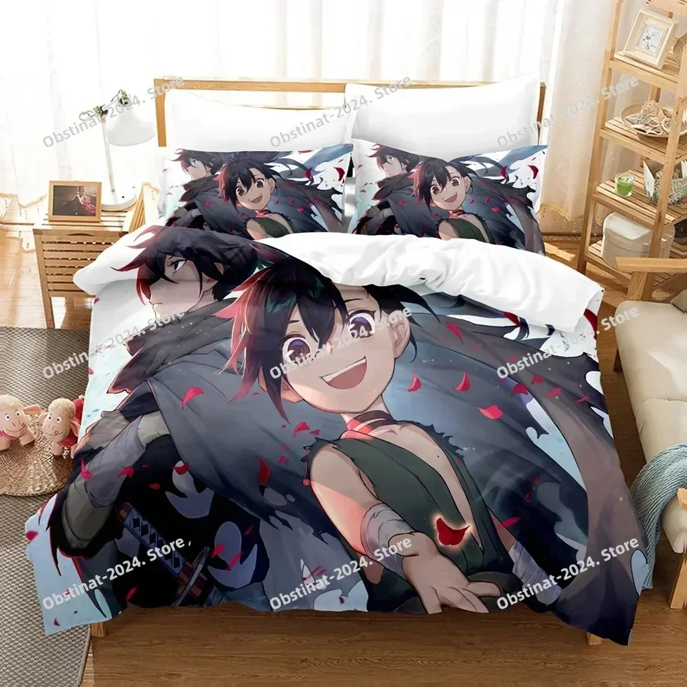 New 3D The Anime Dororo Bedding Set Printed Bed Set With Pillowcase Bed Duvet Cover Soft Single Double For Queen Super King Size