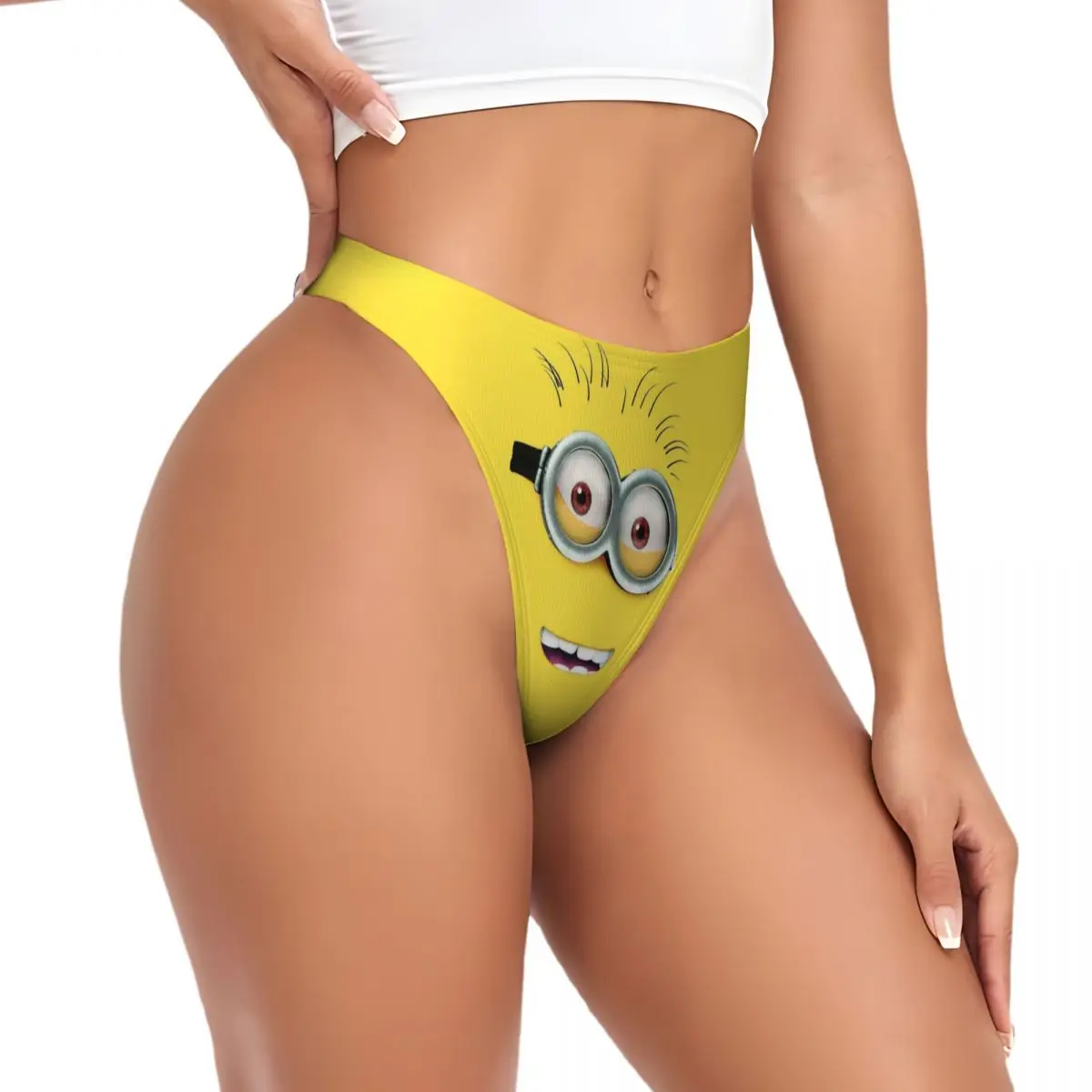 Custom Women\'s Minions G-string Thongs Breathable Manga Panties Underwear