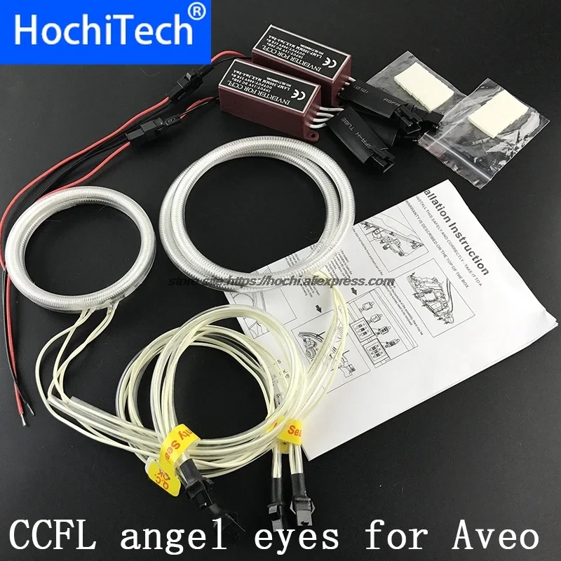 

HochiTech CCFL для Chevrolet Sonic T300 2011 2012 2013 2014 2015 комплект «ангельские глазки» белый 6000k Ccfl Halo кольца фары