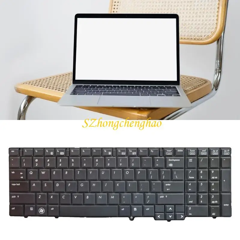 

English Keyboard PC Keypanel for HP ProBook 6540B 6550B 6555B 609877-001 Laptop Repair Accessory US Layout Black 601D