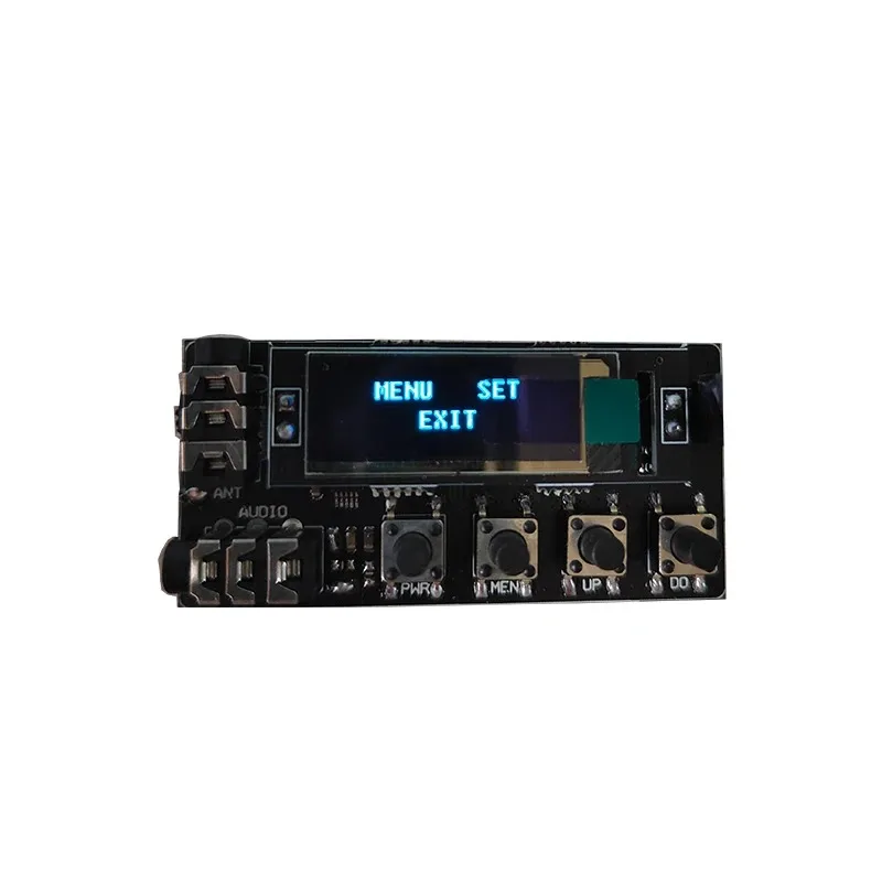 100mW OLED Display 76MHz~108MHz Portable Pll Stereo FM Transmitter module Board Receiver Radio Features: