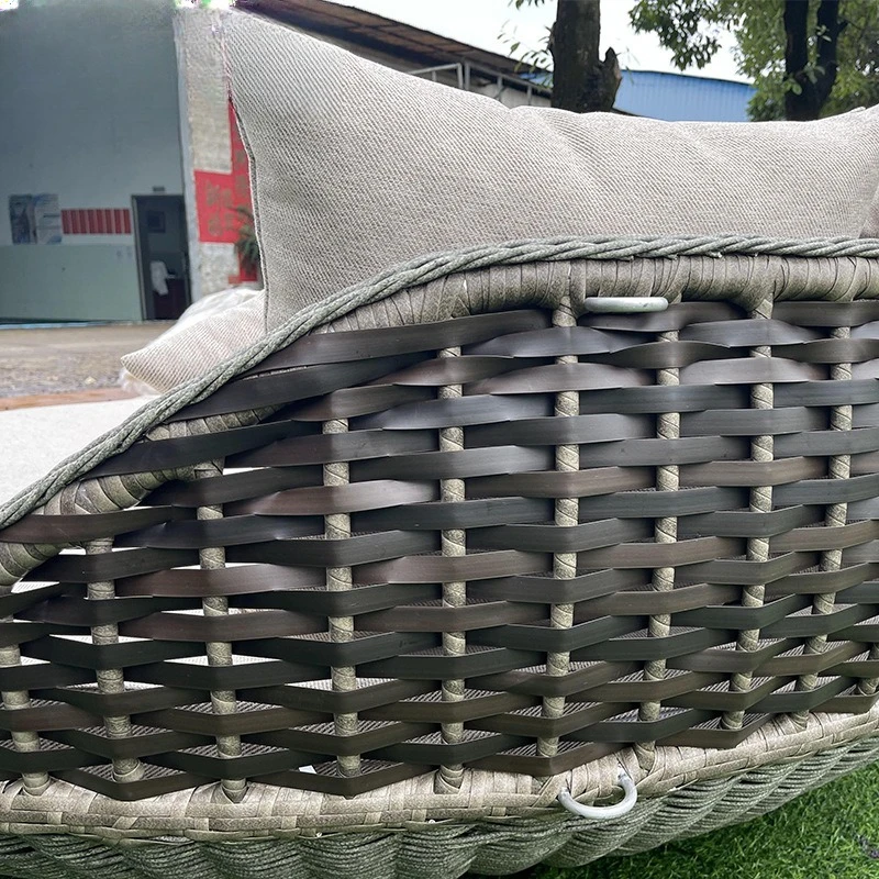 Outdoor-Freizeit-Rattan-Sofa im Freien Internet-Promi kreatives Vogelnest B & B Villa Outdoor-Rattan-Kunstbettmöbel