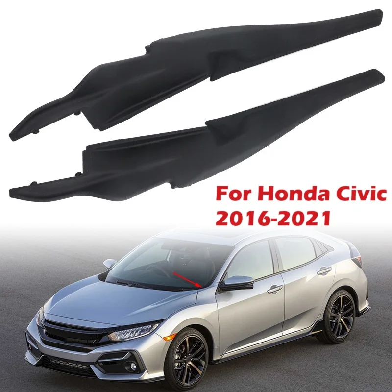 Car Front Windshield Deflector Wiper Cowl Trim Cover for Honda Civic 2016 2017 2018 2019 2020 2021 74220-TEA-T00 74270-TEA-T00
