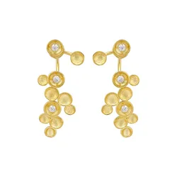 YEEVAA Statement Drop Dangle Earrings Bridal Wedding Accessories for Women Girls Party Jewelry