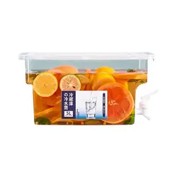 2.8/5L Cold Water Bucket with Faucet Refrigerator Jug Dispenser Water Kettle Fruit Juice Drink Container Fridge Pots Pitcher