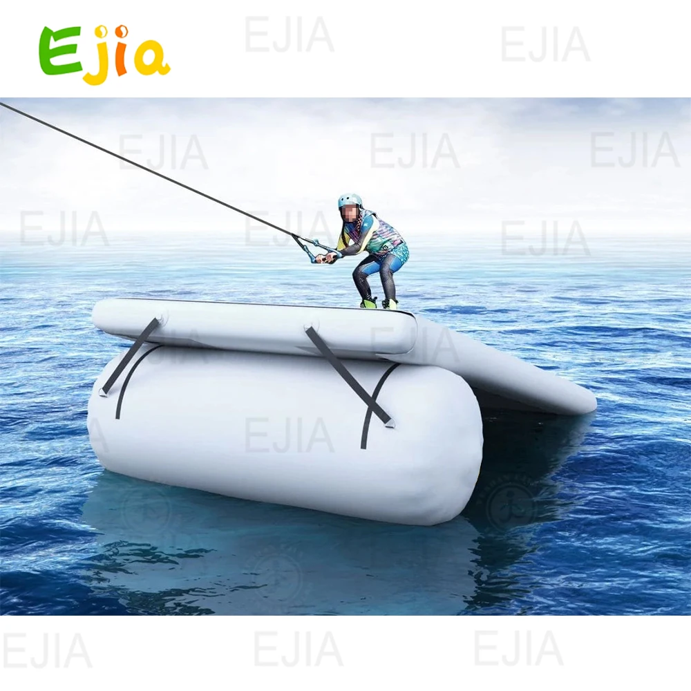 10ft-3m Large Inflatable Wakeboard Jump Inflatable Detachable Platform Air Wakeboard Slide Surf Wake Jump Platform For Water Fun